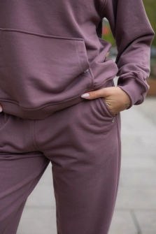 BLUZA MAUVE HOODIE Z KAPTUREM