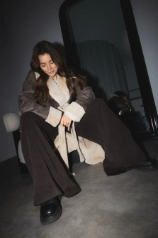 KOŻUCH DŁUGI ORION CREAM