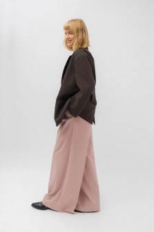 SPODNIE DUSTY PINK WIDE LEG