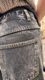 JEANSY VINTAGE BLACK SZEROKIE NOGAWKI