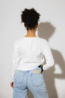 LONGSLEEVE WHITE LUCKY