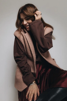 KAMIZELKA BERWER DUSTY PINK 