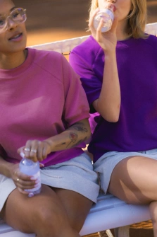 BLUZKA PINK SHORT FUKSJA