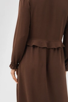 SUKIENKA MAXI CZEKOLADOWY BRĄZ