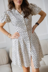 SUKIENKA CREAM DOT AFFAIR DRESS
