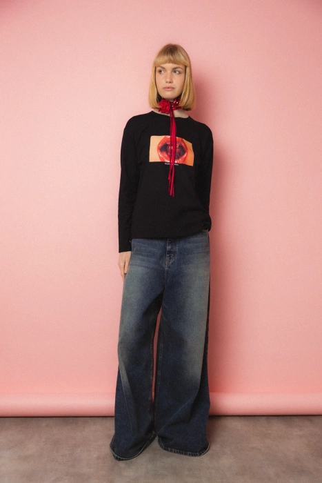 LONGSLEEVE REDLIPS BLACK