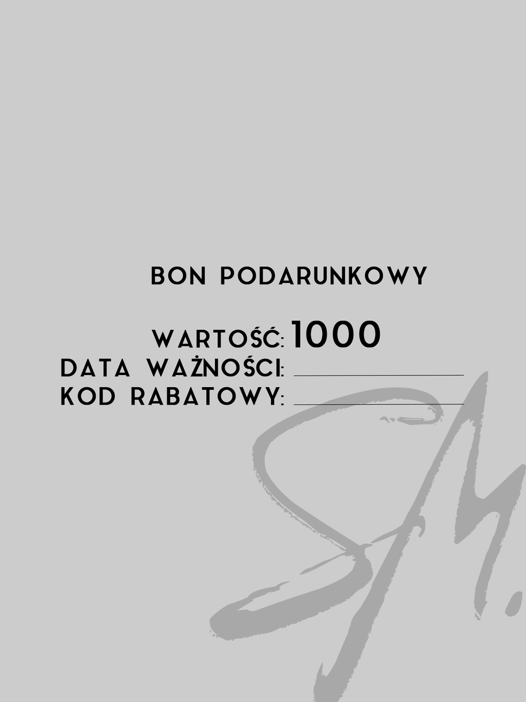 Bon Podarunkowy 1000 PLN
